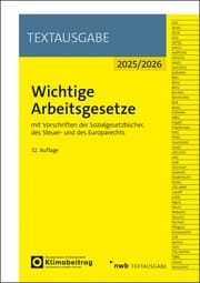 Cover von Wichtige Arbeitsgesetze