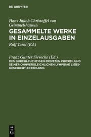 Cover von Des Durchleuchtigen Printzen Proximi und Seiner ohnvergleichlichen Lympidae Liebs-Geschicht-Erzehlung