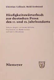 Cover von Häufigkeitswörterbuch zur deutschen Prosa des 11.und 12.Jahrhunderts