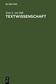 Cover von Textwissenschaft
