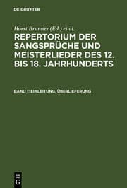 Cover von Einleitung, Überlieferung