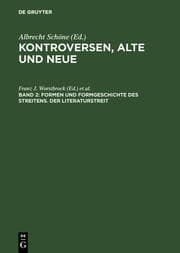 Cover von Formen und Formgeschichte des Streitens.Der Literaturstreit