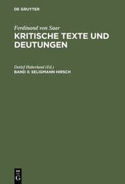 Cover von Seligmann Hirsch