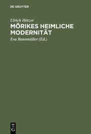 Cover von Mörikes heimliche Modernität