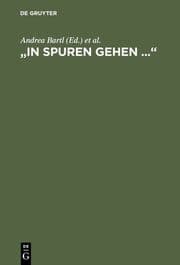 Cover von 'In Spuren gehen ...'