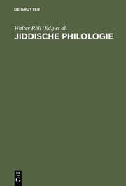Cover von Jiddische Philologie
