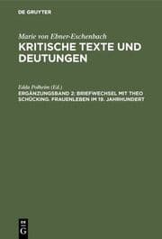 Cover von Briefwechsel mit Theo Schücking.Frauenleben im 19.Jahrhundert