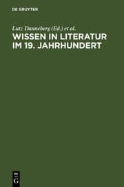 Cover von Wissen in Literatur im 19.Jahrhundert