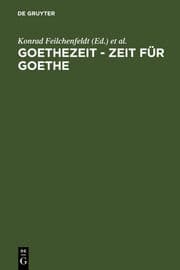 Cover von Goethezeit - Zeit für Goethe