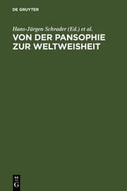 Cover von Von der Pansophie zur Weltweisheit