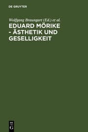 Cover von Eduard Mörike - Ästhetik und Geselligkeit