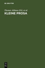 Cover von Kleine Prosa