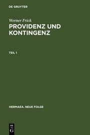 Cover von Providenz und Kontingenz