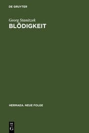 Cover von Blödigkeit