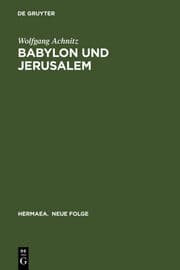 Cover von Babylon und Jerusalem