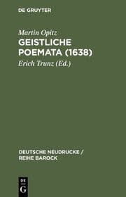 Cover von Geistliche Poemata (1638)