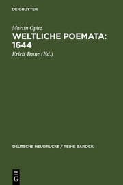 Cover von Weltliche Poemata : 1644