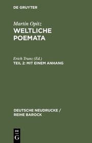 Cover von Weltliche Poemata 2 (1644)