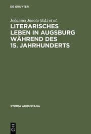 Cover von Literarisches Leben in Augsburg während des 15.Jahrhunderts