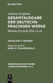 Cover von Trauerspiele I