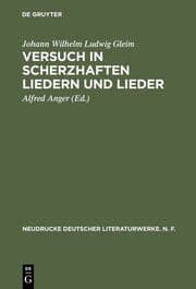 Cover von Versuch in Scherzhaften Liedern und Lieder