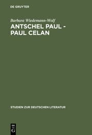 Cover von Antschel Paul - Paul Celan