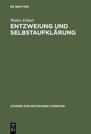 Cover von Entzweiung und Selbstaufklärung