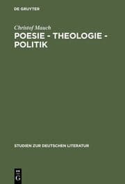 Cover von Poesie - Theologie - Politik