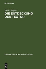 Cover von Die Entdeckung der Textur