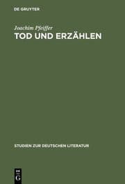 Cover von Tod und Erzählen
