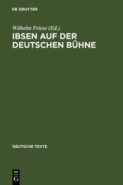 Cover von Ibsen auf der deutschen Bühne