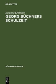 Cover von Georg Büchners Schulzeit