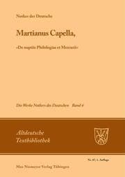 Cover von Martianus Capella,'De nuptiis Philologiae et Mercurii'