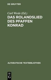 Cover von Das Rolandslied des Pfaffen Konrad