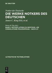 Cover von Boethius,'De consolatione Philosophiae' - Buch I/II