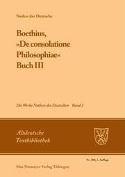 Cover von Boethius,'De consolatione Philosophiae'
