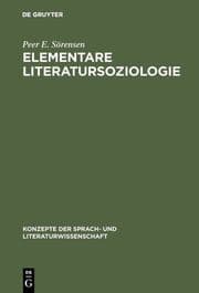 Cover von Elementare Literatursoziologie