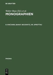Cover von Knicanin, Banat. Bockwitz, Kr. Sprottau