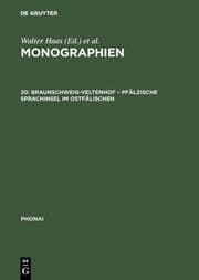 Cover von Braunschweig-Veltenhof - Pfälzische Sprachinsel im Ostfälischen