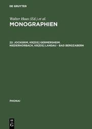 Cover von Jockgrim, Kr[eis] Germersheim. Niederhorbach, Kr[eis] Landau - Bad Bergzabern
