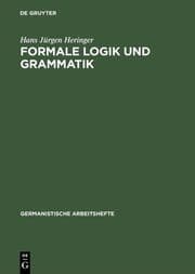 Cover von Formale Logik und Grammatik