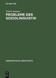 Cover von Probleme der Soziolinguistik