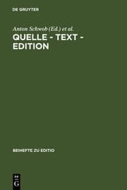 Cover von Quelle - Text - Edition