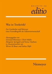 Cover von Was ist Textkritik?