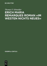Cover von Erich Maria Remarques Roman 'Im Westen nichts Neues'