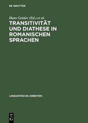 Cover von Transitivität und Diathese in romanischen Sprachen