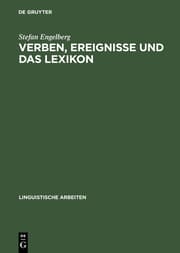 Cover von Verben, Ereignisse und das Lexikon
