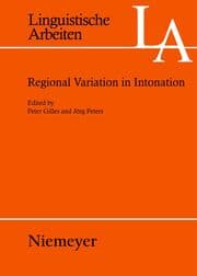 Cover von Regional Variation in Intonation