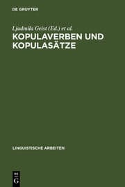 Cover von Kopulaverben und Kopulasätze