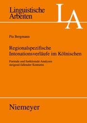 Cover von Regionalspezifische Intonationsverläufe im Kölnischen